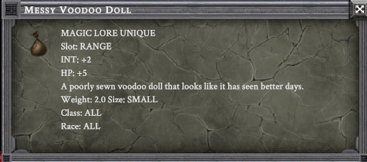 MESSY VOODOO DOLL item card